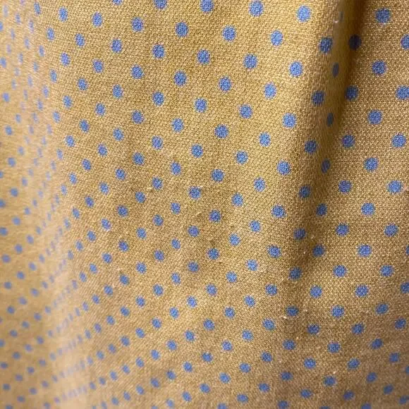 Umgee Polka Dot with Pockets Summer Dress Women's Yellow with Blue Size Large - Picture 8 of 16